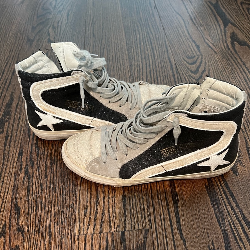 Golden Goode womens slides high top sneakers